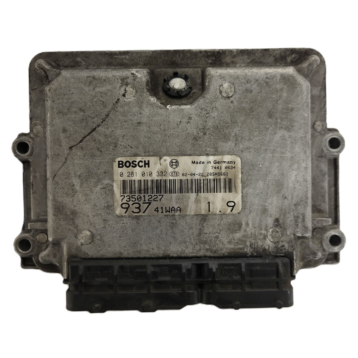 ALFA ROMEO 147 ECU / 0281010332 / 73501227 / 93741WAA / BOSCH - B88-22 - 1