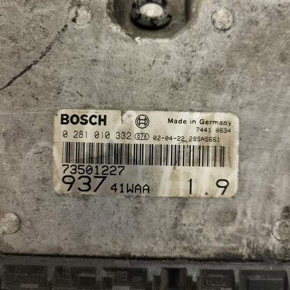 ALFA ROMEO 147 ECU / 0281010332 / 73501227 / 93741WAA / BOSCH