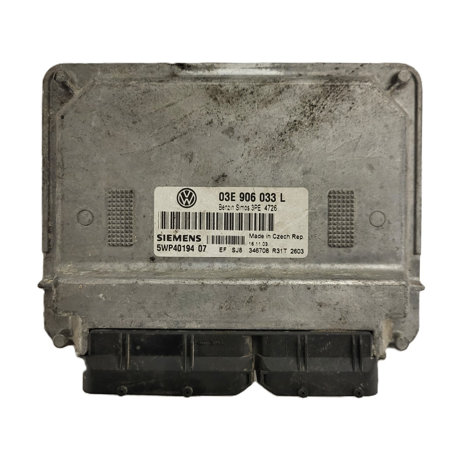 VW POLO 1.2 ECU / 03E906033L / 5WP40194 07 / SIEMENS