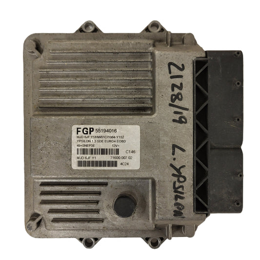 LANCIA Y ECU / 55194016 / MJD 6JF.Y1 / HW01C / MAGNETI MARELLI