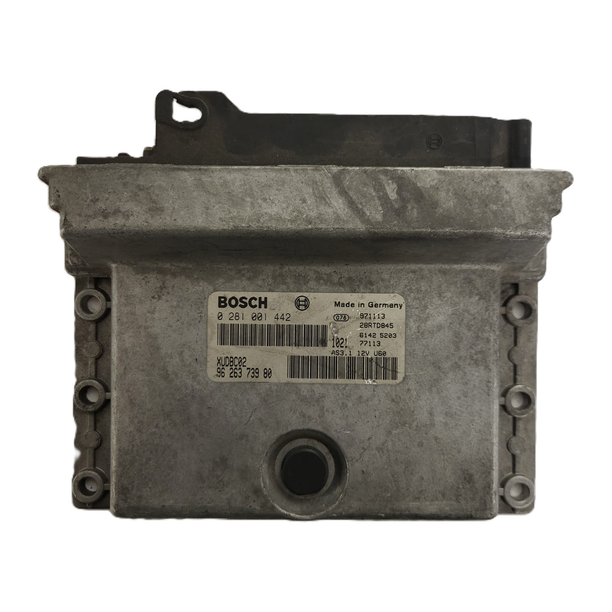 PEUGEOT CITROEN ECU / 0281001442 / 9626373980 / XUDB02 / BOSCH - B89-04 - 1
