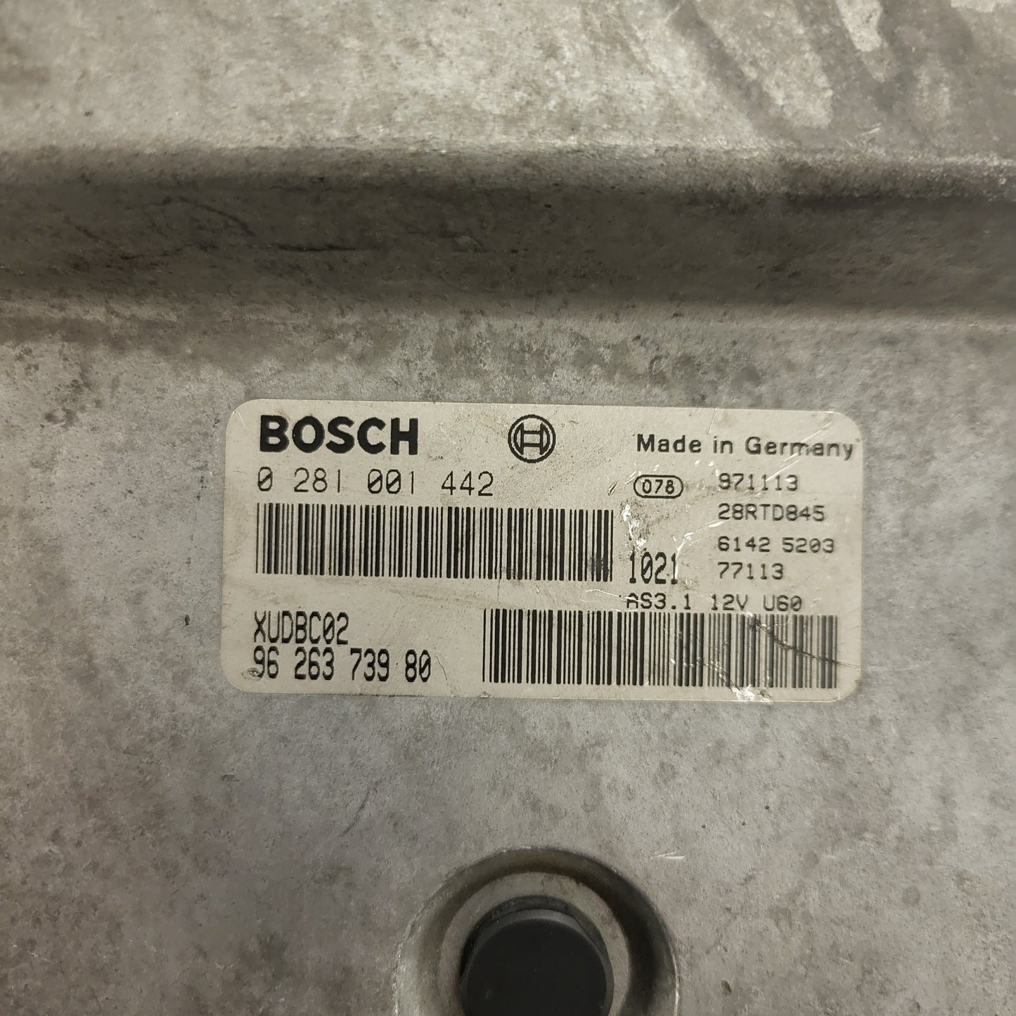 PEUGEOT CITROEN ECU / 0281001442 / 9626373980 / XUDB02 / BOSCH