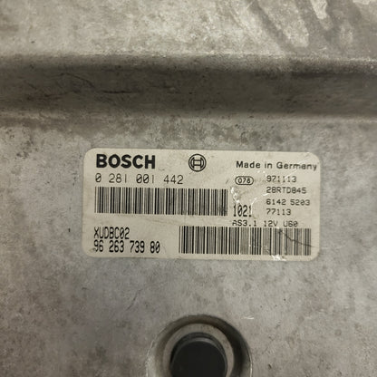 PEUGEOT CITROEN ECU / 0281001442 / 9626373980 / XUDB02 / BOSCH