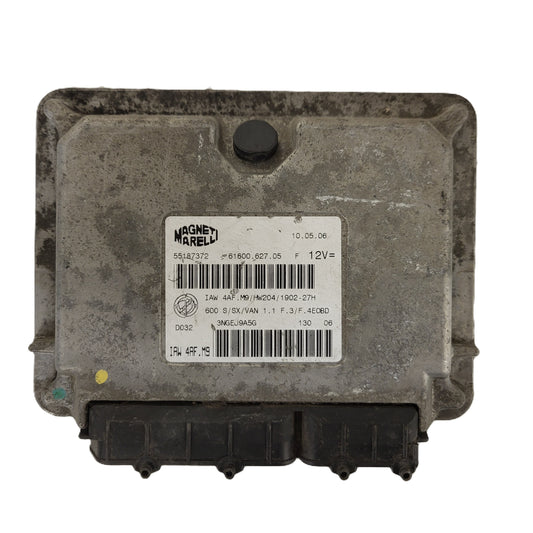 Fiat Seicento 600 ECU / 55187372 / IAW4AF.M9 / 61600.627.05 / MAGNETI MARELLI