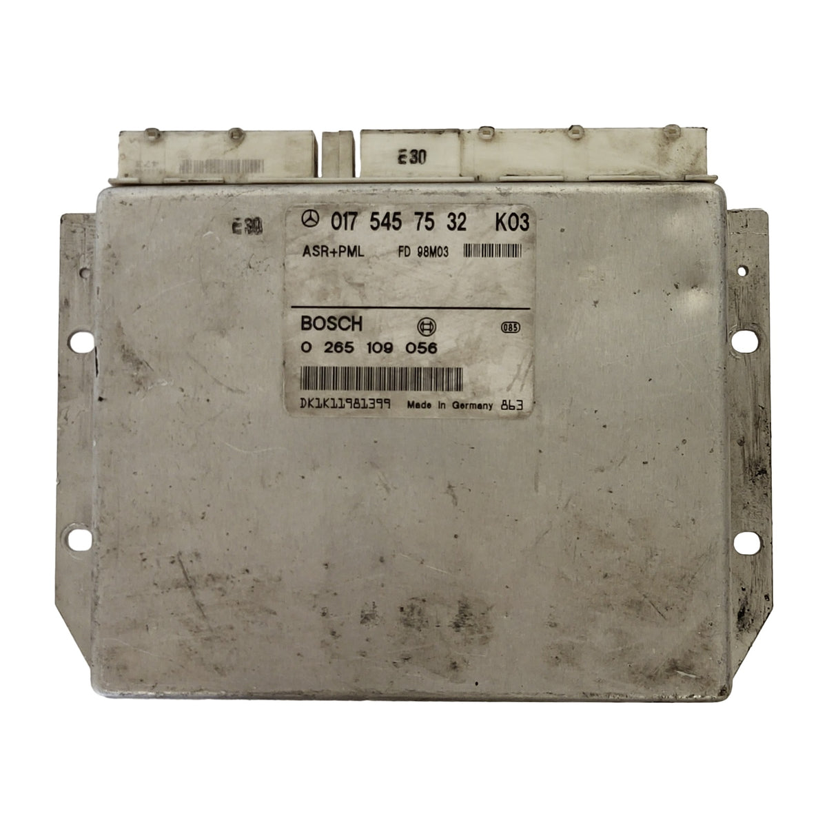 MERCEDES BENZ E CLASS ECU MODULE / 0175457532 / 0265109056 / BOSCH - B89-09 - 1