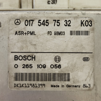 MERCEDES BENZ E CLASS ECU MODULE / 0175457532 / 0265109056 / BOSCH - B89-09 - 2