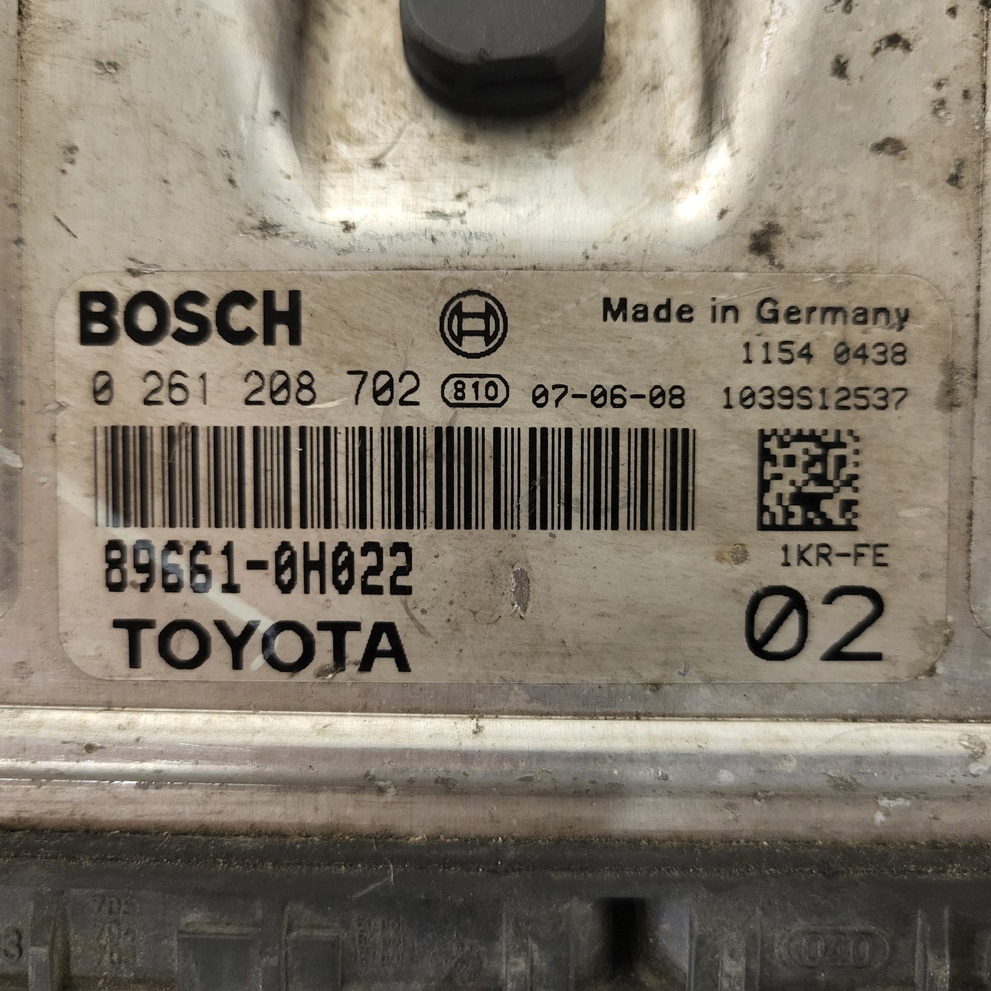 Citroen C1 TOYOTA AYGO 107 ECU / 0261208702 / 89661-0H022 / BOSCH