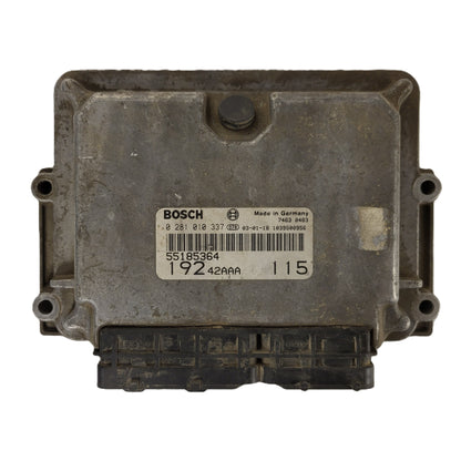 Fiat Stilo 1.9 JTD ECU / 0281010337 / 55185364 / BOSCH