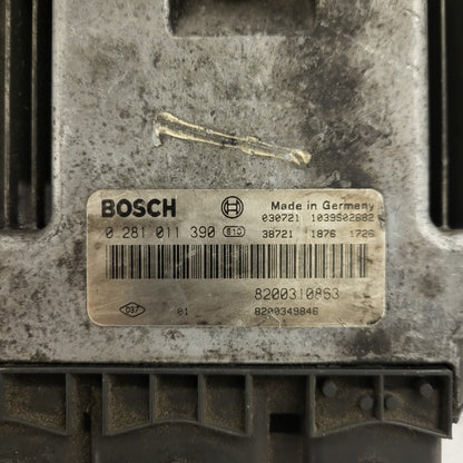 Renault Megane Scenic ECU / 0281011390 / 8200310863 / 8200349846 / BOSCH
