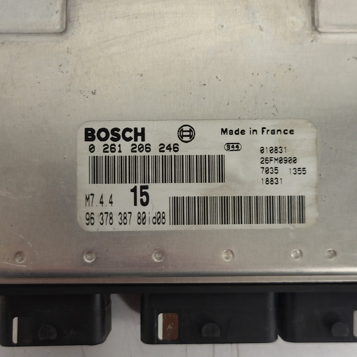 Peugeot Citroen ECU / 0261206246 / M7.4.4 / 9637838780 / BOSCH - B89-19 - 2