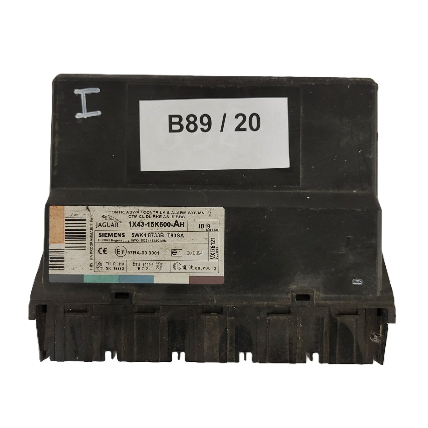 JAGUAR / ECU / 1X43-15K600-AH / 5WK4 8733B T83SA / 5WK48733B