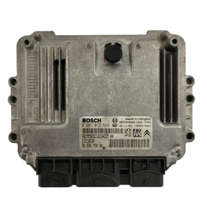 PEUGEOT CITROEN ECU / 0281012529 / 9663475880 / 9657699480 / EDC16C34 / BOSCH - B90-02 - 1