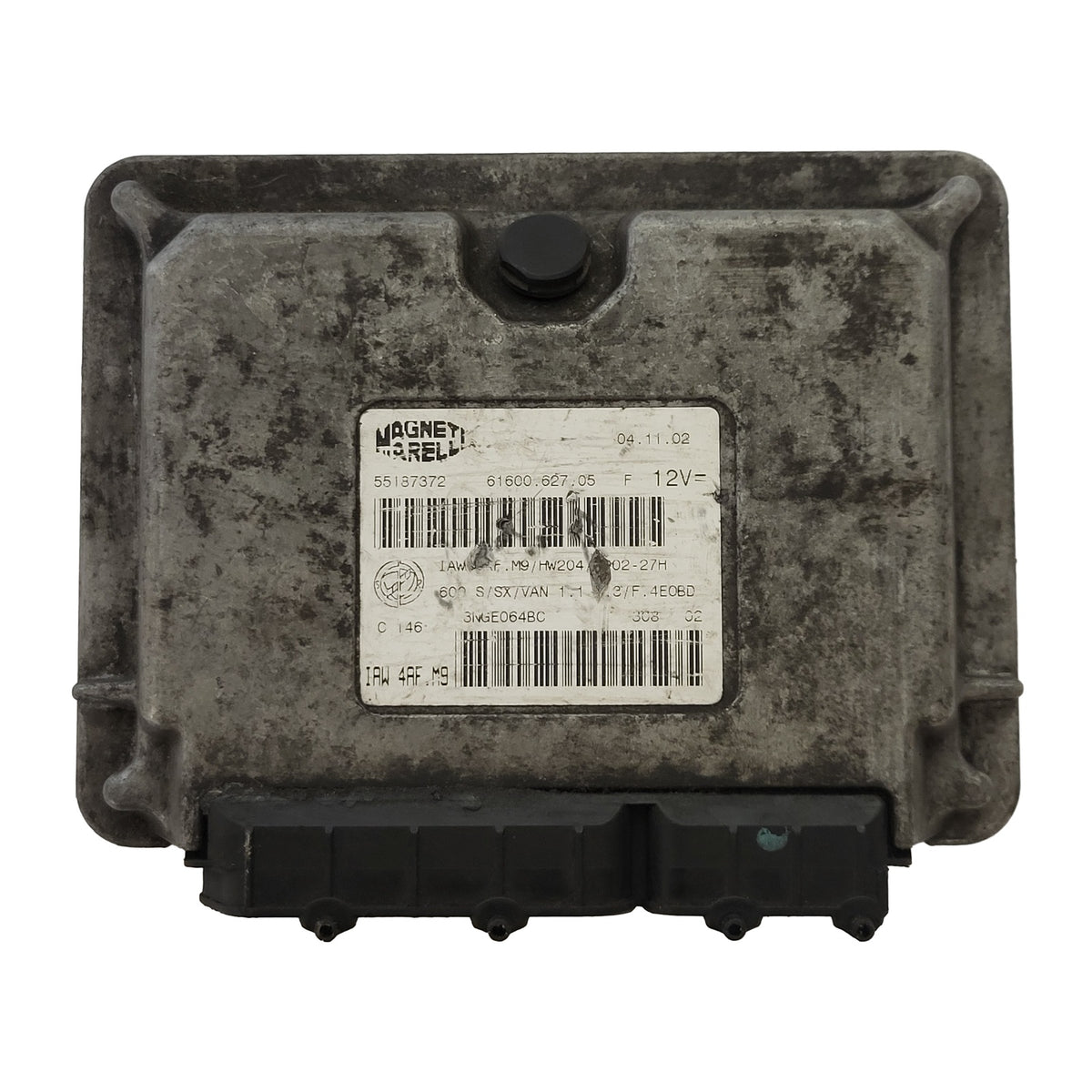 Fiat Seicento 600 ECU / 55187372 / IAW 4AF.M9 / 61600.627.05 / HW204 / MAGNETI - B90-05 - 1
