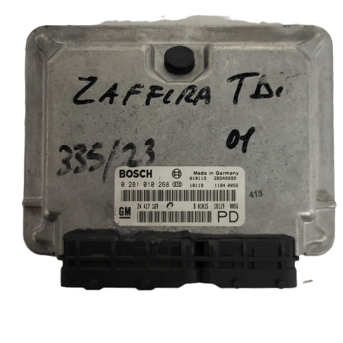 Opel Zafira 2.0 ECU / 0281010268 / 24417169 / BOSCH - B90-06 - 1