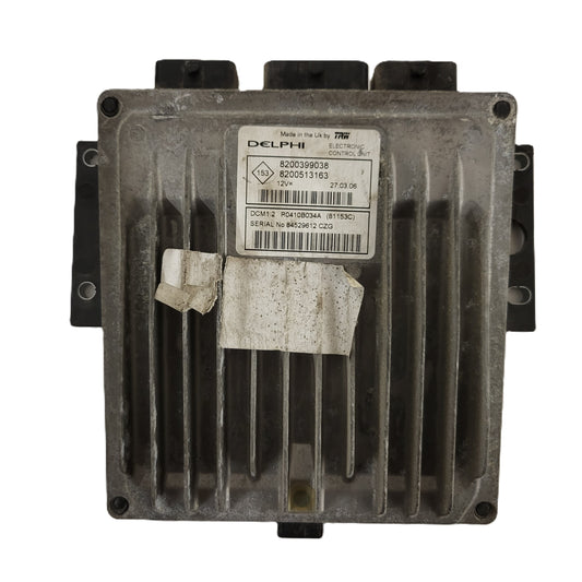 Renault ECU / 8200399038 / 8200513163 / R0410B034A / DCM1.2 / DELPHI
