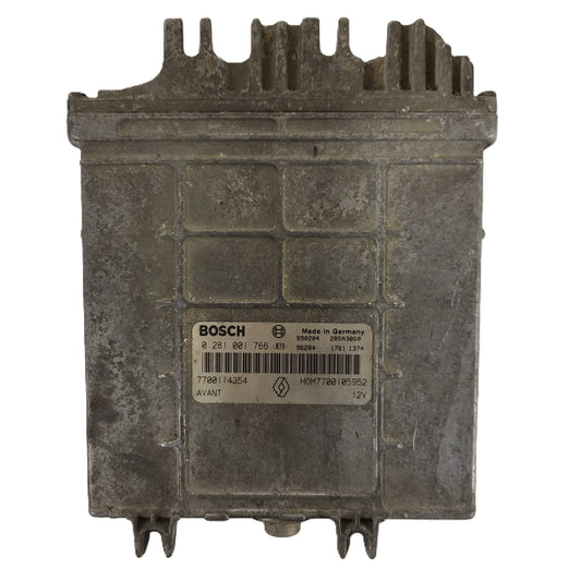 Renault ECU / 0281001766 / 7700114354 / HOM7700105952 / BOSCH