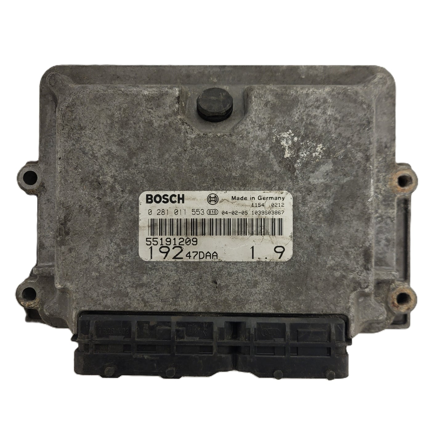 FIAT STILO 1.9 JTD ECU / 0281011553 / 55191209 / 19247DAA / BOSCH