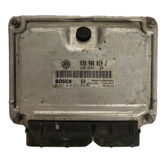VW SHARAN ECU / 038906019J / 0281010216 / EDC15P+ / BOSCH