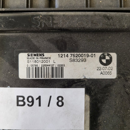 MINI COOPER 1.6 ECU / S118012001L / 1214752001901 / SIEMENS