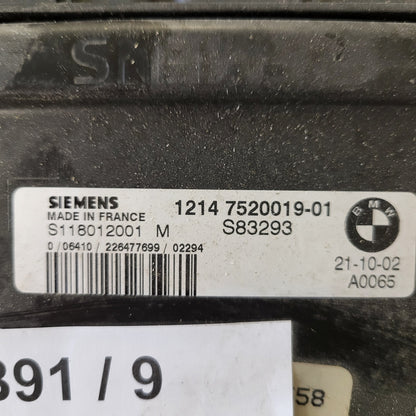 MINI COOPER ECU / S118012001M / 1214752001901 / SIEMENS