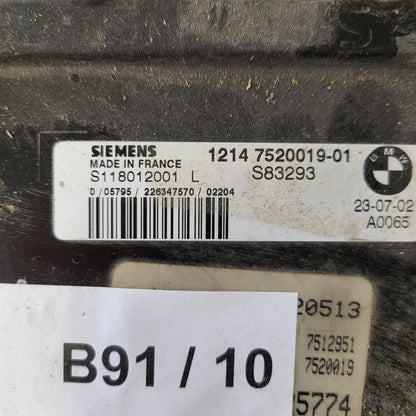 MINI COOPER 1.6 ECU / S118012001L / 1214752001901 / SIEMENS