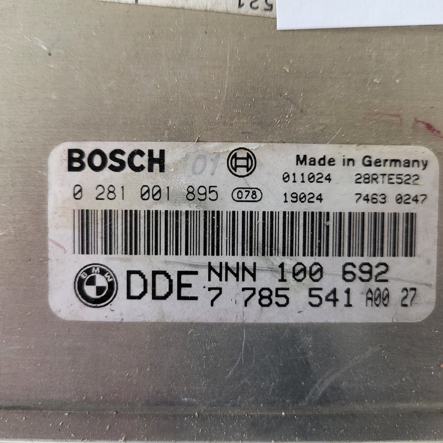 ROVER 75 ECU / 0281001895 / 7785541 / NNN100692 / BOSCH (BMW)