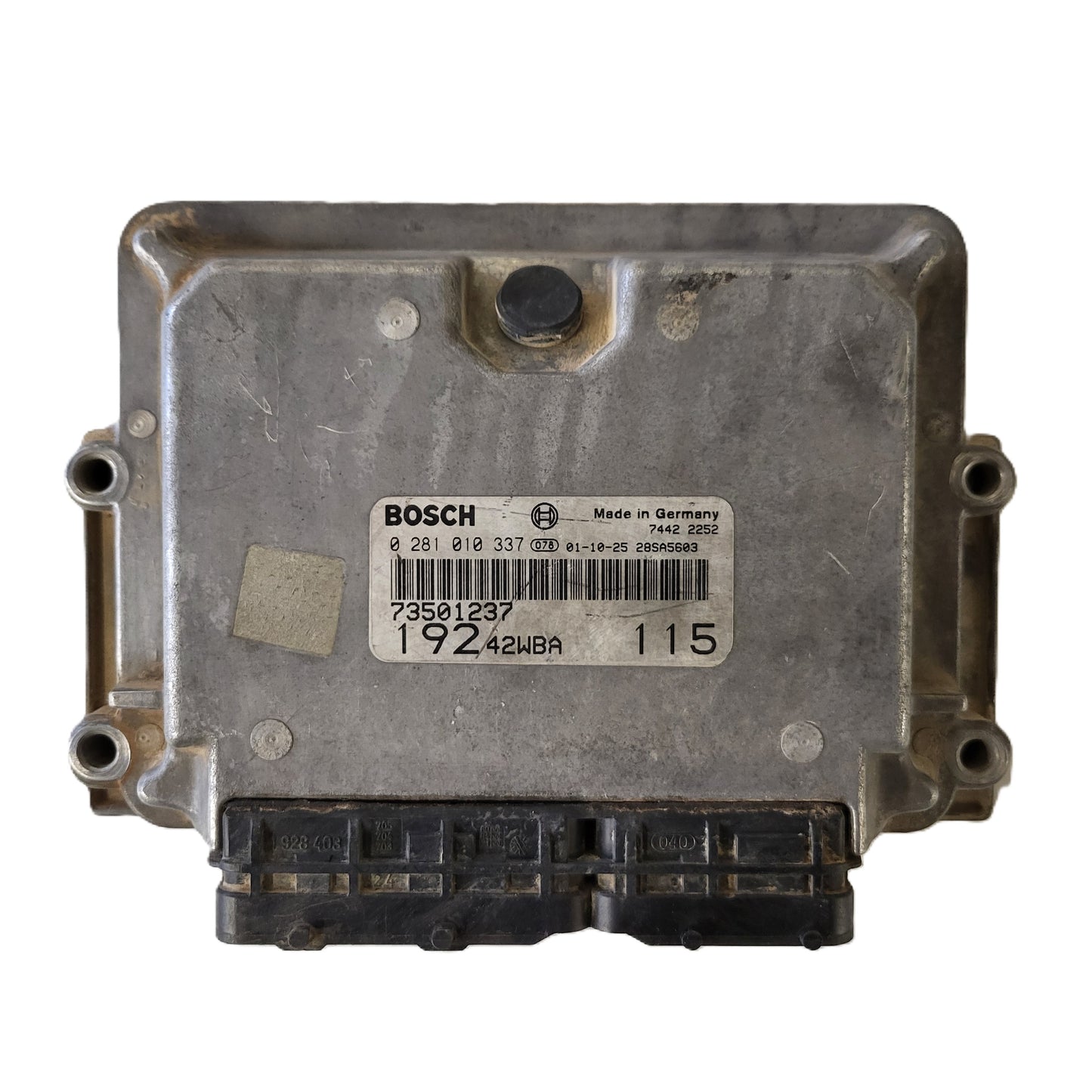 Fiat STILO JTD ECU / 0281010337 / 73501237 / 19242WBA / BOSCH