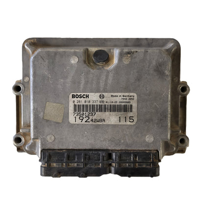 Fiat STILO JTD ECU / 0281010337 / 73501237 / 19242WBA / BOSCH