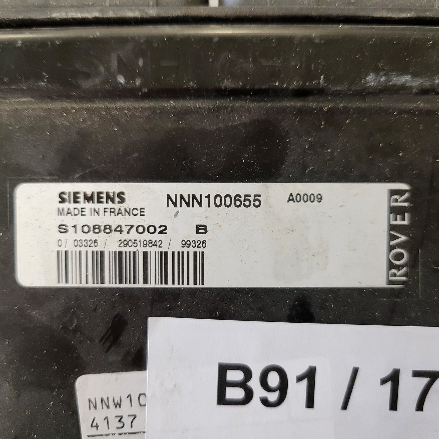 ROVER 75 2.0 ECU / S108847002B / NN100655 / SIEMENS