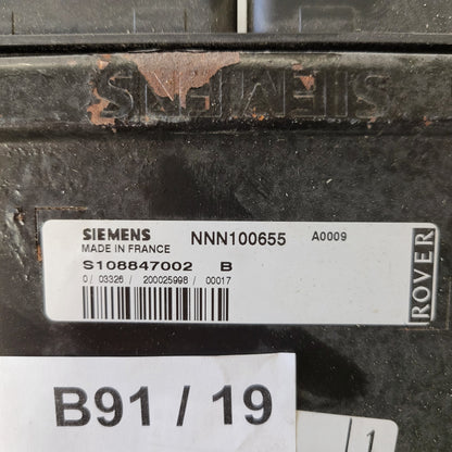 ROVER 75 2.0 ECU / S108847002B / NN100655 / SIEMENS