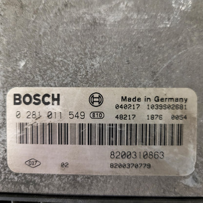 Renault ECU / 0281011549 / 8200310863 / 8200370779 / BOSCH