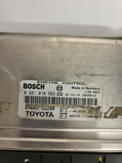 TOYOTA YARIS ECU / 0281010563 / 89661-52200 / BOSCH