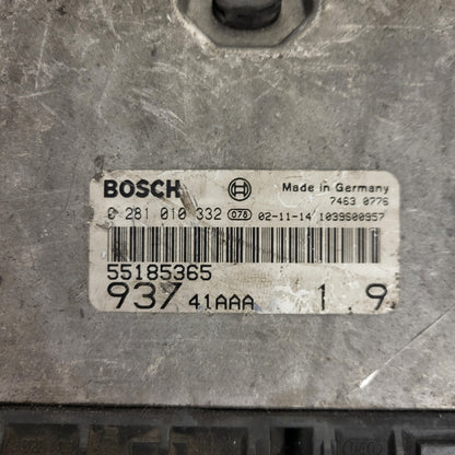 ALFA 147 ECU / 0281010332 / 55185365 / BOSCH