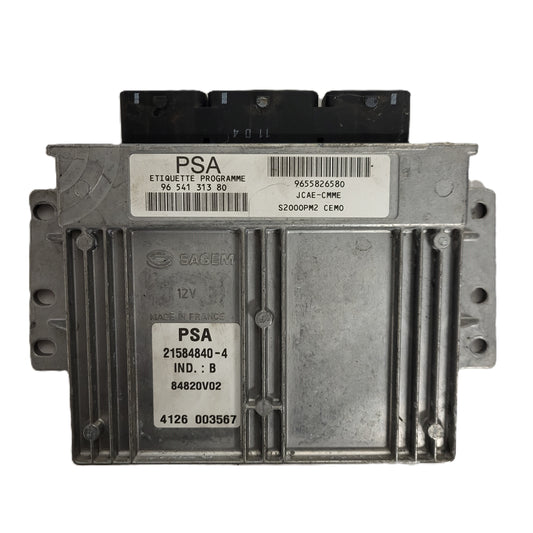 PEUGEOT 407 ECU / 21584840-4 / 9654131380 / 9655826580 / JACE-CMME