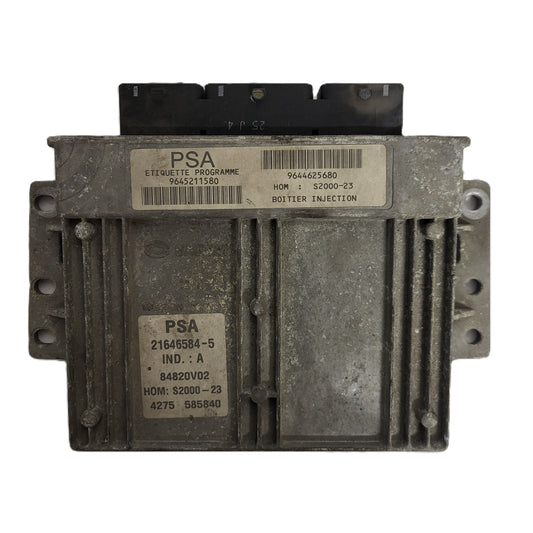 PEUGEOT 206 ECU / 21646584-5 / 9645211580 / 9644625680 / S2000-23