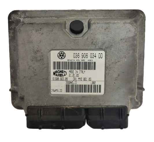 VW POLO ECU / 036906034DD / IAW 4MV.DD / 61600.663.09 / MAGNETI MARELLI