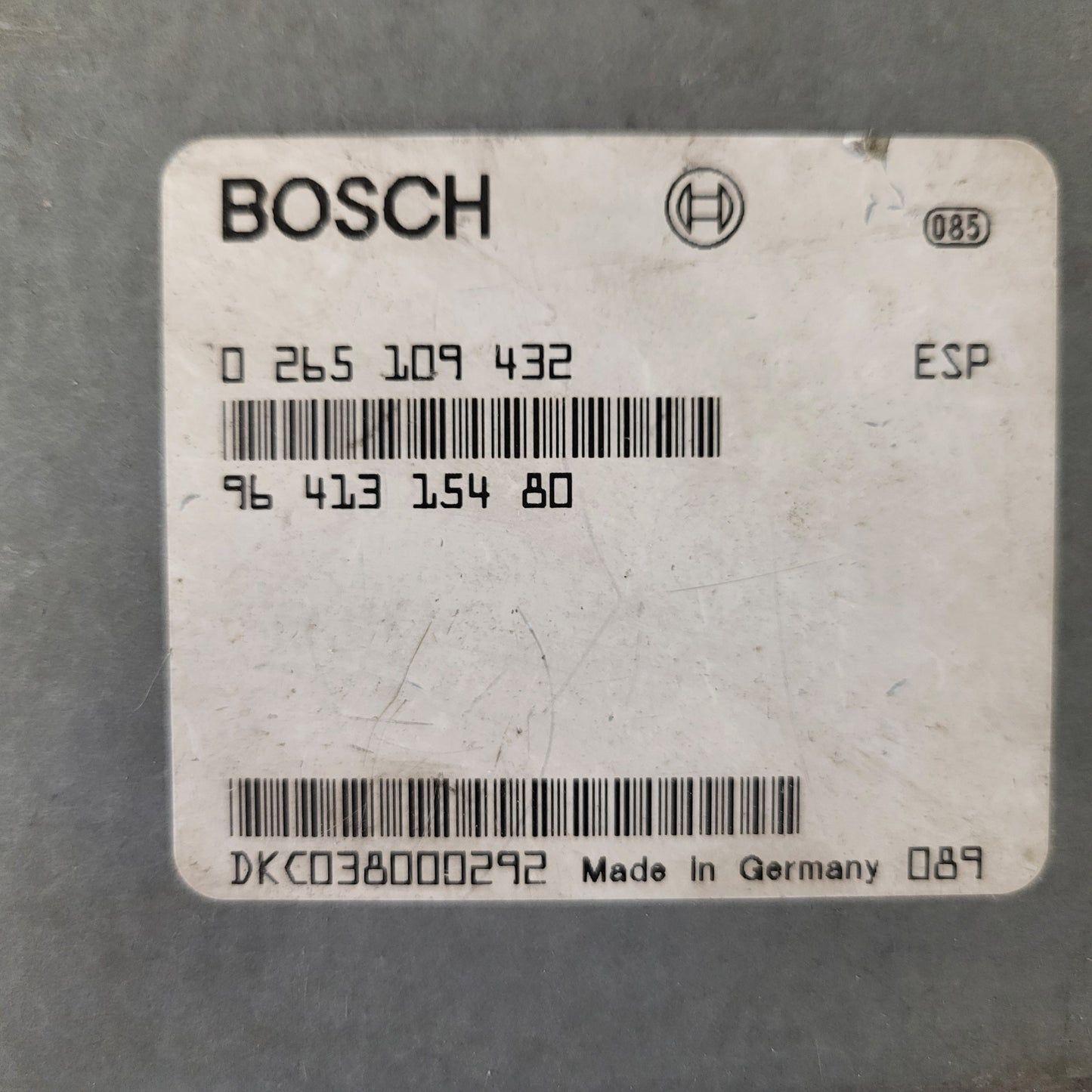 Peugeot 607 ECU / 0265109432 / 9641315480 / BOSCH