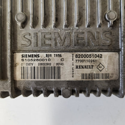 Renault Clio ECU / S105280010C / 8200051042 / 7700110261 / BVA TA96 / SIEMENS