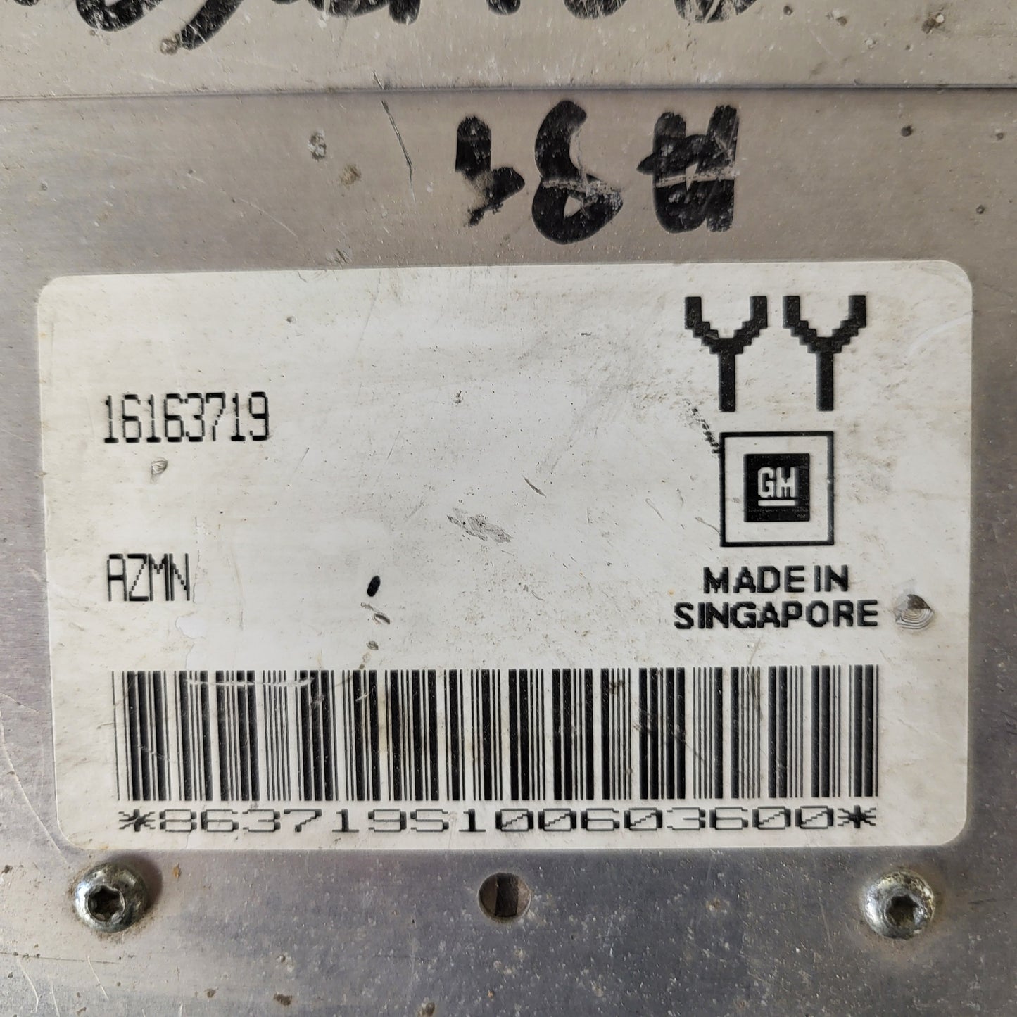 Opel Astra 1.4 ECU / 16163719 / AZMN / YY