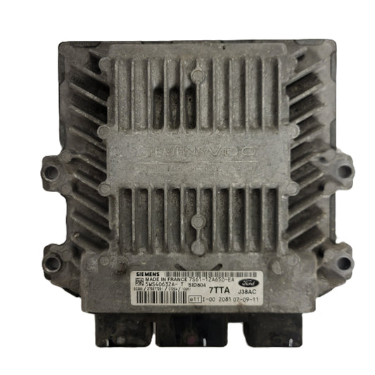 FORD FIESTA ECU / 7S61-12A650-EA / 5WS40632A-T / 7TTA / J38AC / SID804 / SIEMENS
