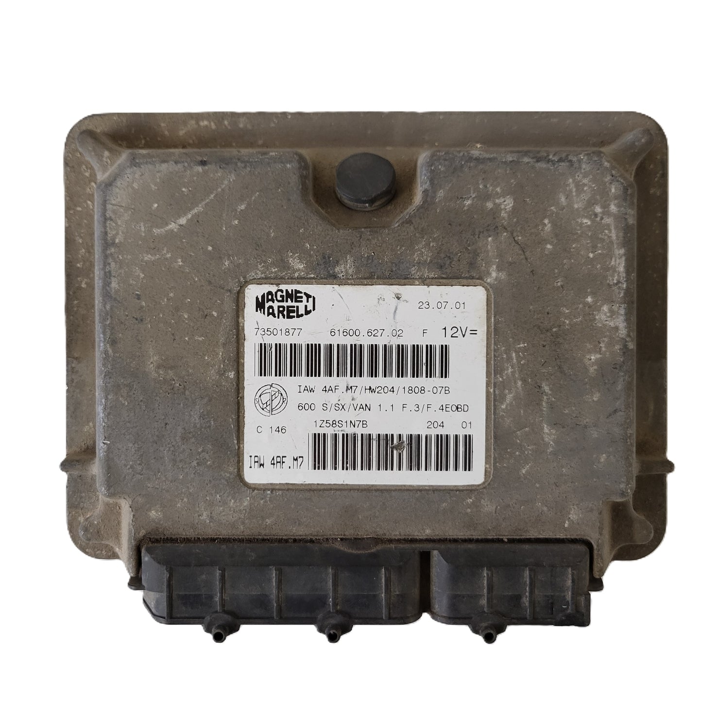 Fiat 600 ECU / IAW4AF.M7 / 73501877 / HW204 / MAGNETI MARELLI