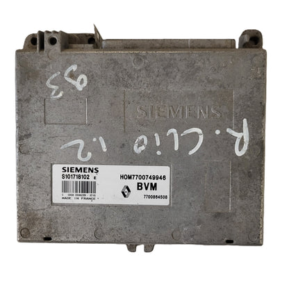 Renault Clio ECU / S101718102 / HOM 7700749946 / 7700864508 / SIEMENS