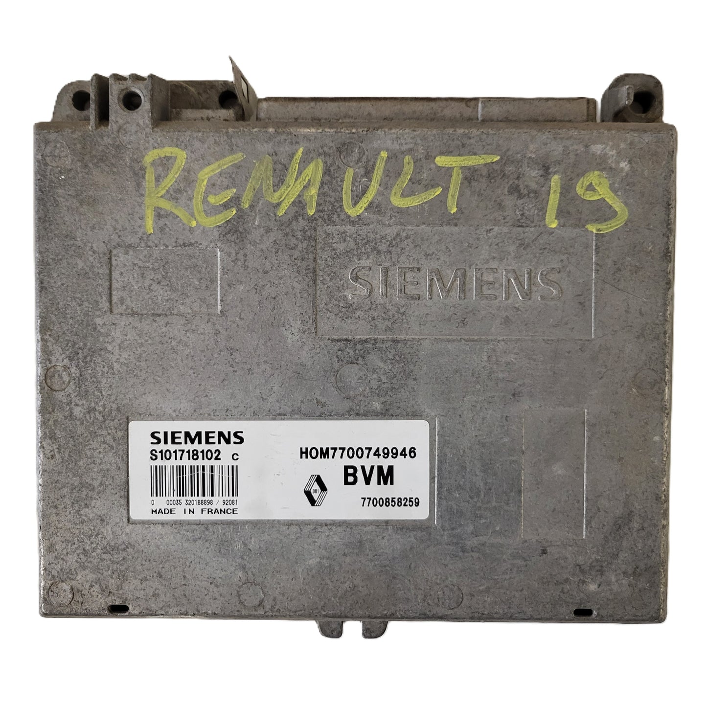 RENAULT 19 ECU / S101718102C / HOM7700749946 / 7700858259 / BVM / SIEMENS
