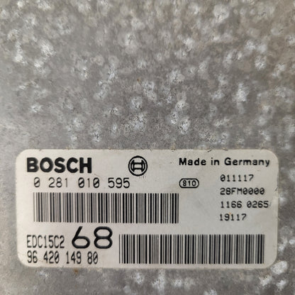 Citroen Xsara Picasso ECU / 0281010595 / 9642014980 / EDC15C2 / BOSCH