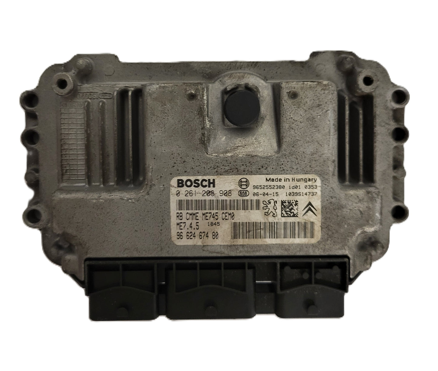 CITROEN PEUGEOT ECU / 0261208908 / ME7.4.5 / 9663518680 / 9652552380 / ME745 / BOSCH