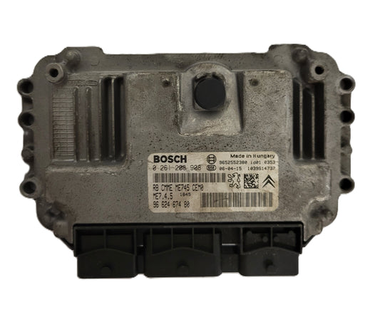 CITROEN PEUGEOT ECU / 0261208908 / ME7.4.5 / 9663518680 / 9652552380 / ME745 / BOSCH