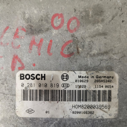 RENAULT ECU / 0281010819 / 8200039569 / 8200166362 / BOSCH