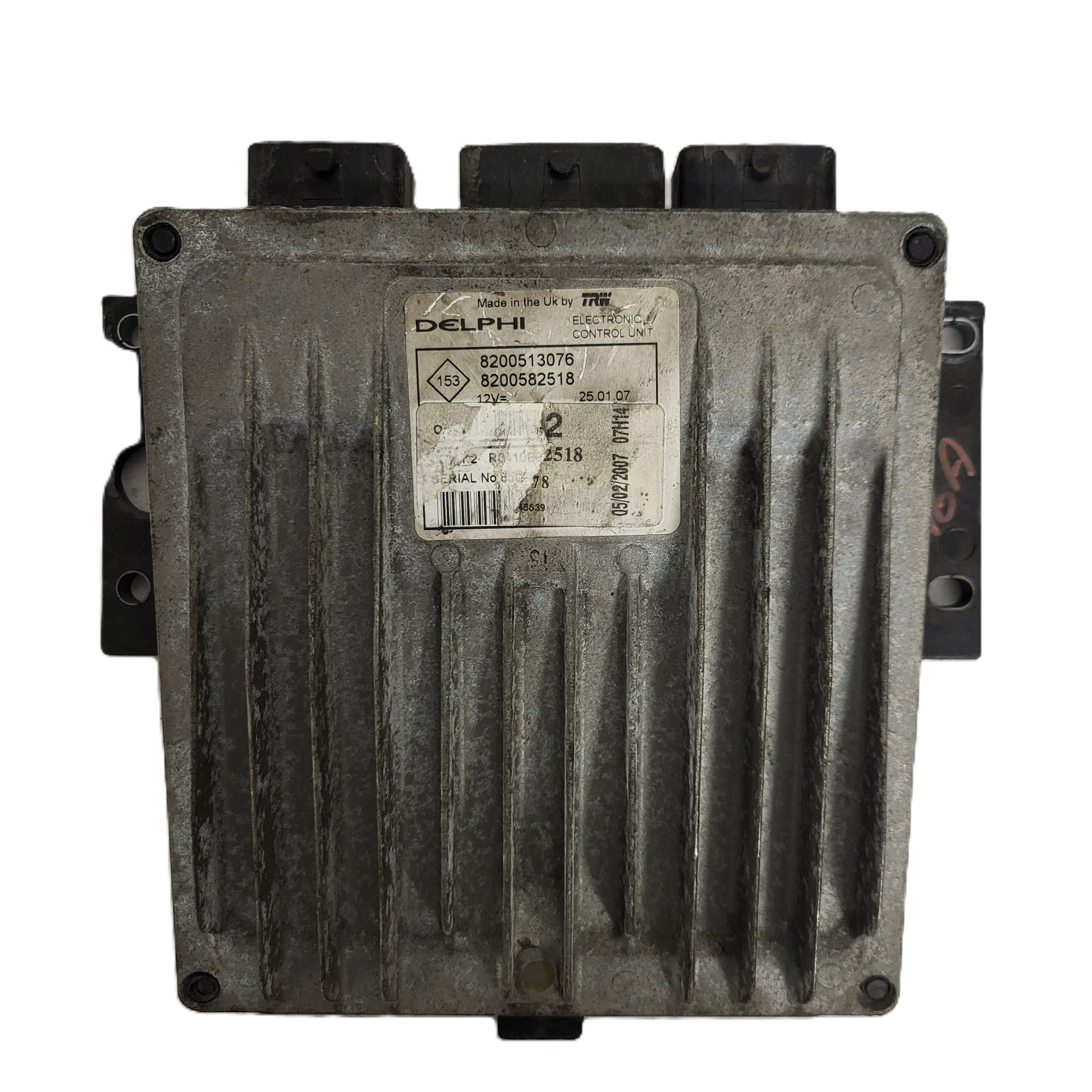 RENAULT KANGOO ECU / 8200513076 / 8200582518 / DCM1.2 / R0410B037C / DELPHI