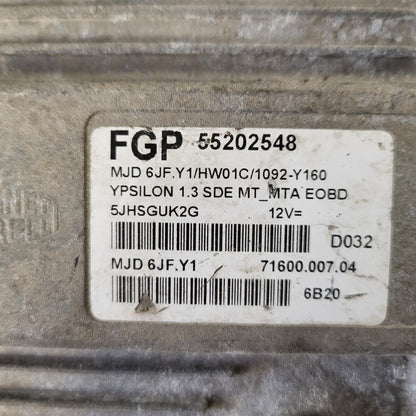 LANCIA Y YPSILON ECU / MJD 6JF.Y1 / 55202548 / HW01C / MAGNETI MARELLI