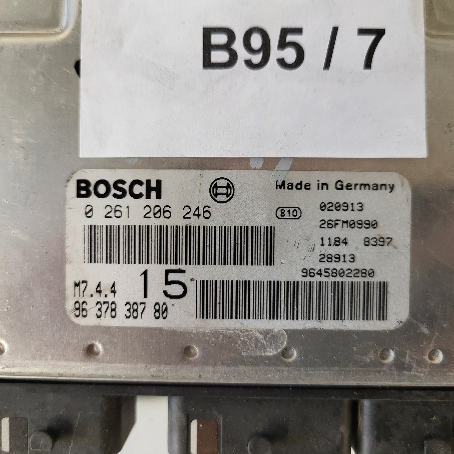 Peugeot Citroen ECU / 0261206246 / M7.4.4 / 9637838780 / BOSCH